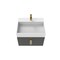 Castello Usa Amazon 24-inch Black Vanity Set with White Top and Gold Handles CB-MC-24BLK-GLD-2056-WH - alternate 7